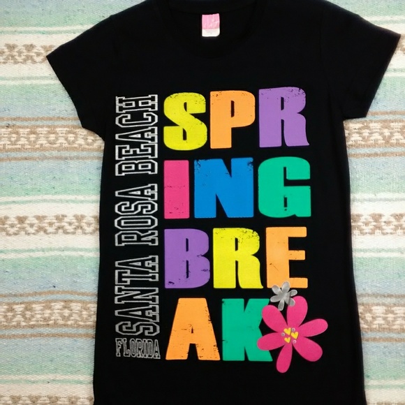 L A T Tops - BRAND NEW SPRING BREAK FLORIDA TEE SHIRT